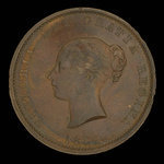 Canada, Province of New Brunswick, 1/2 penny <br /> 1854