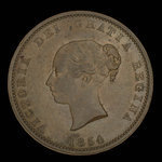 Canada, Province of New Brunswick, 1/2 penny <br /> 1854