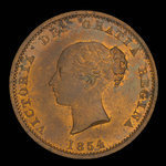 Canada, Province of New Brunswick, 1/2 penny <br /> 1854