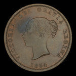 Canada, Province of New Brunswick, 1/2 penny <br /> 1854