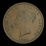 Canada, Province of New Brunswick, 1/2 penny <br /> 1854