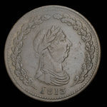 Canada, unknown, 1 penny <br /> 1813