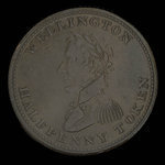 Canada, unknown, 1/2 penny <br /> 1814