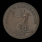Canada, unknown, 1 penny <br /> 1813