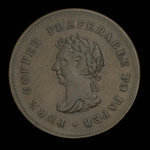 Canada, unknown, 1 penny <br /> 1838