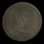 Canada, unknown, 1/2 penny <br /> 1820