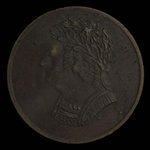 Canada, unknown, 1/2 penny <br /> 1820