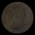 Canada, unknown, 1/2 penny <br /> 1820