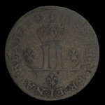 France, Louis XIV, mousquetaire (30 deniers) <br /> 1710