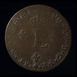 France, Louis XV, 2 sous <br /> 1739