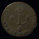 France, Louis XV, 2 sous <br /> 1739