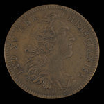 France, Louis XV, no denomination <br /> 1755