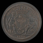 France, Louis XV, no denomination <br /> 1752