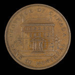 Canada, Bank of Montreal, 1 penny <br /> 1842