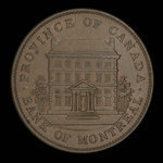 Canada, Bank of Montreal, 1 penny <br /> 1842