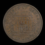 Canada, Bank of Montreal, 1 penny <br /> 1842