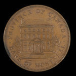 Canada, Bank of Montreal, 1 penny <br /> 1842