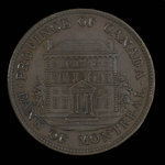 Canada, Bank of Montreal, 1/2 penny <br /> 1844