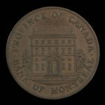 Canada, Bank of Montreal, 1/2 penny <br /> 1844