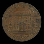 Canada, Bank of Montreal, 1/2 penny <br /> 1844