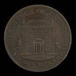 Canada, Bank of Montreal, 1/2 penny <br /> 1844