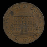 Canada, Bank of Montreal, 1/2 penny <br /> 1844