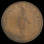 Canada, City Bank (Montreal), 1 penny <br /> 1837
