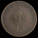 Canada, City Bank (Montreal), 1 penny <br /> 1837