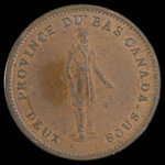 Canada, City Bank (Montreal), 1 penny <br /> 1837