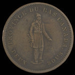 Canada, City Bank (Montreal), 1 penny <br /> 1837