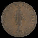 Canada, City Bank (Montreal), 1 penny <br /> 1837