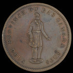 Canada, Quebec Bank, 1 penny <br /> 1837