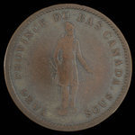 Canada, Quebec Bank, 1 penny <br /> 1837