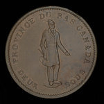 Canada, Quebec Bank, 1 penny <br /> 1837