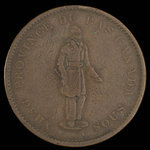 Canada, Quebec Bank, 1 penny <br /> 1837