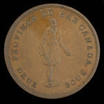 Canada, Bank of Montreal, 1 penny <br /> 1837
