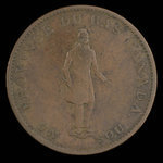 Canada, City Bank (Montreal), 1/2 penny <br /> 1837