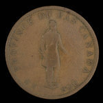 Canada, City Bank (Montreal), 1/2 penny <br /> 1837
