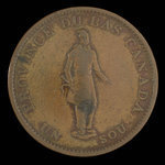 Canada, City Bank (Montreal), 1/2 penny <br /> 1837