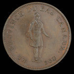 Canada, City Bank (Montreal), 1/2 penny <br /> 1837