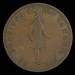 Canada, City Bank (Montreal), 1/2 penny <br /> 1837