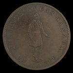 Canada, City Bank (Montreal), 1/2 penny <br /> 1837