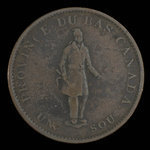 Canada, Quebec Bank, 1/2 penny <br /> 1837