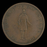 Canada, Quebec Bank, 1/2 penny <br /> 1837