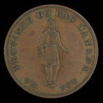 Canada, Quebec Bank, 1/2 penny <br /> 1837