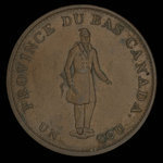 Canada, Bank of Montreal, 1/2 penny <br /> 1837