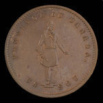 Canada, Quebec Bank, 1/2 penny <br /> 1852