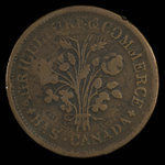 Canada, unknown, 1 sou <br /> 1838