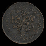 Canada, unknown, 1 sou <br /> 1838