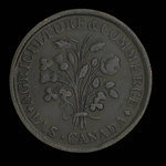 Canada, unknown, 1 sou <br /> 1838